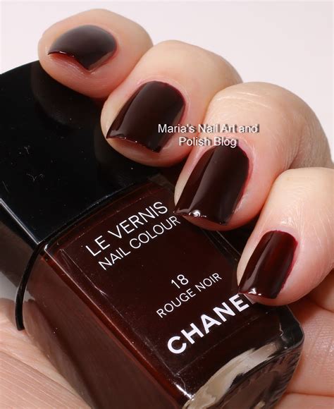 chanel nail polish rouge noir dupe|Chanel vamp nail polish review.